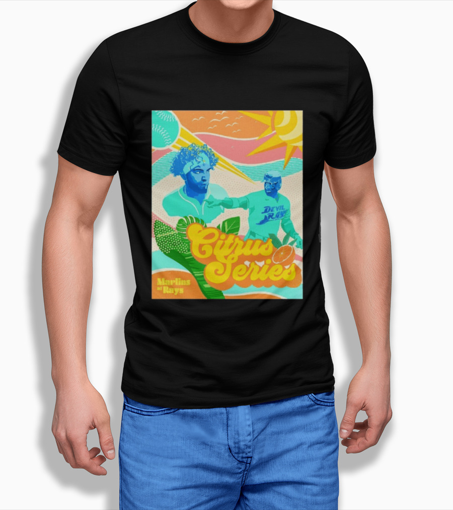 Citrus Series Miami Marlins Tampa Bay Devil Rays T-Shirt