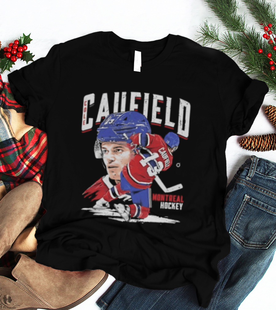 Cole Caufield Montreal Canadiens Hockey 22 Player Dynamic Action T-Shirt