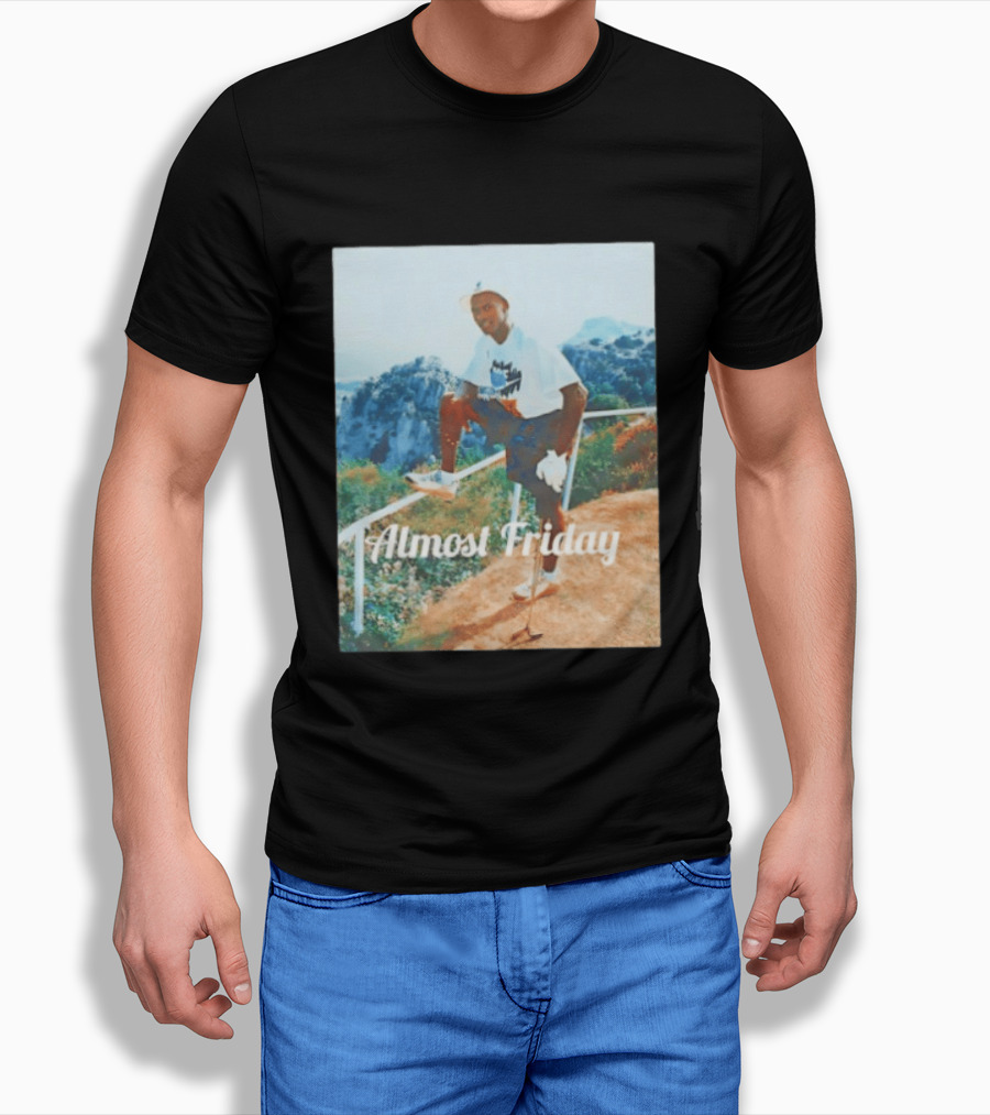 Michael Jordan Golfing Almost Friday Scenic View T-Shirt