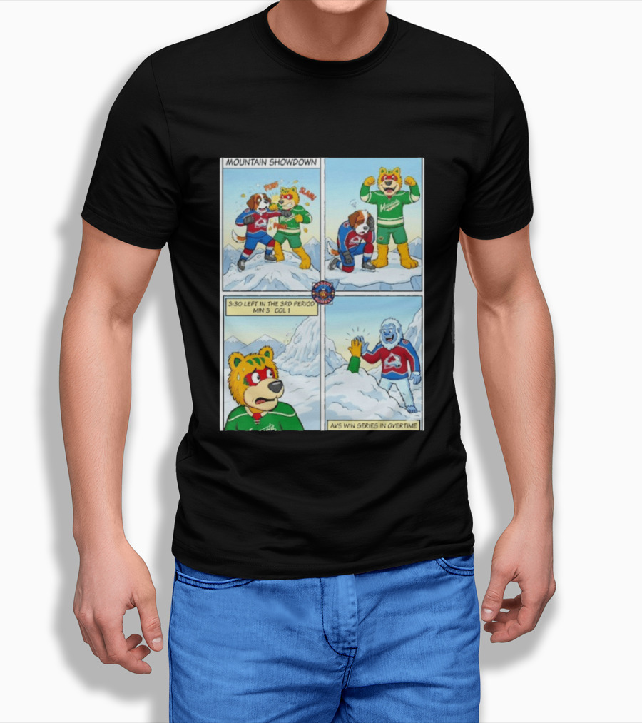 Mountain Showdown Colorado Avalanche Win Series In Overtime Over Minnesota Wild T-Shirt