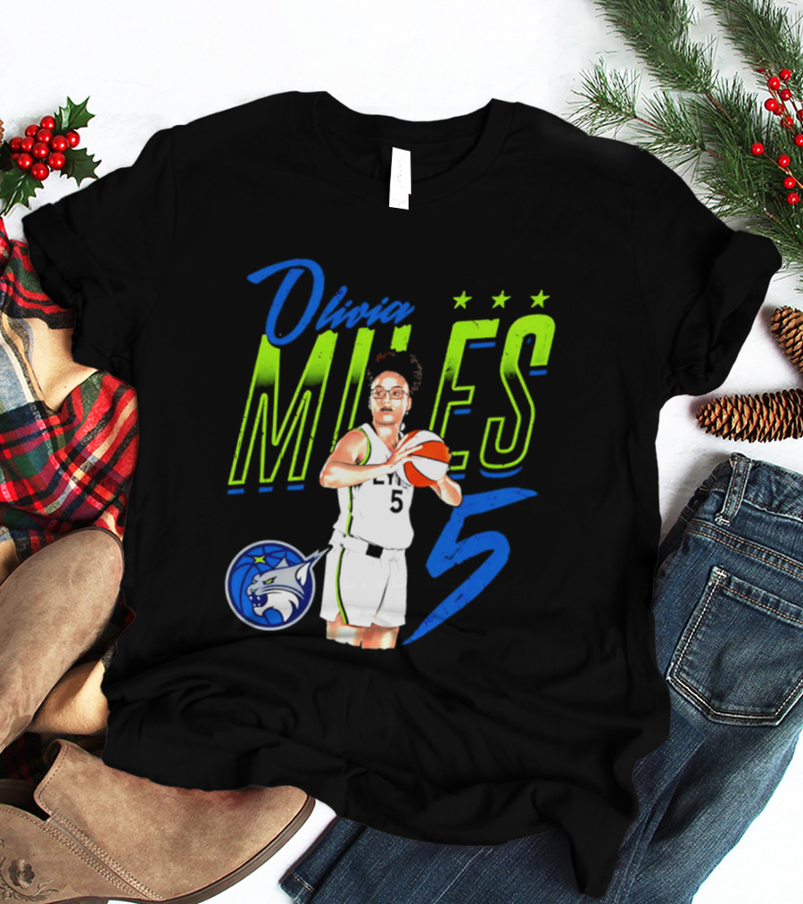 Olivia Miles Minnesota Lynx 5 Star Player T-Shirt
