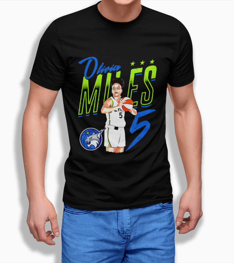 Olivia Miles Minnesota Lynx 5 Star Player T-Shirt