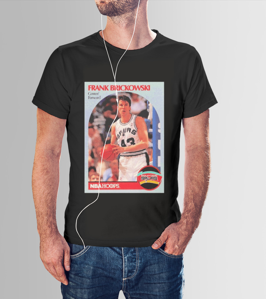 Frank Brickowski Center Forward San Antonio Spurs NBA Hoops T-Shirt