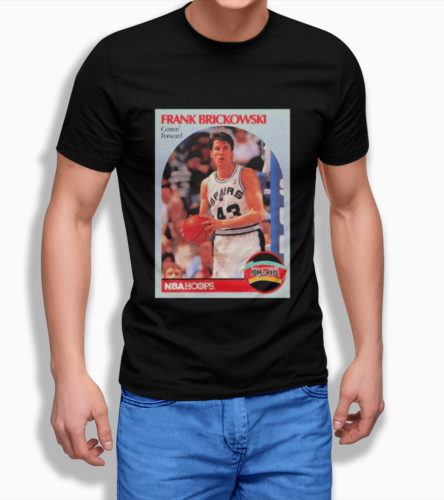 Frank Brickowski Center Forward San Antonio Spurs NBA Hoops T-Shirt