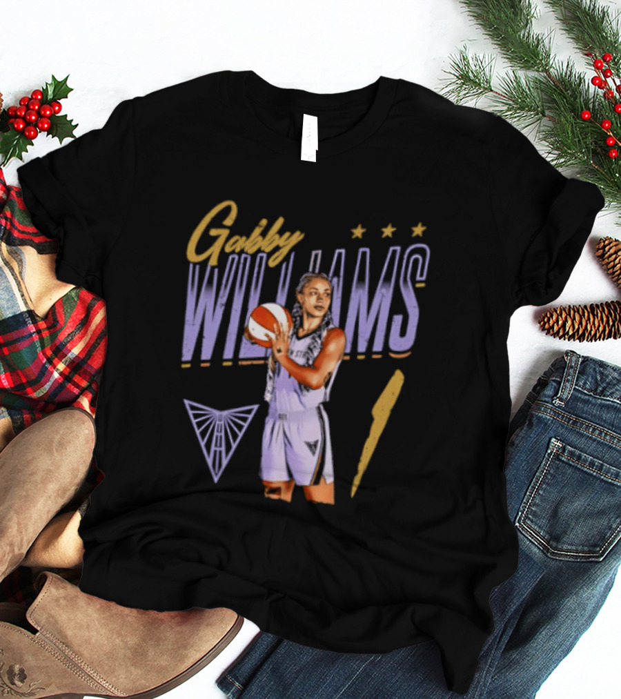 Gabby Williams 1 Golden State Valkyries Basketball Pose T-Shirt