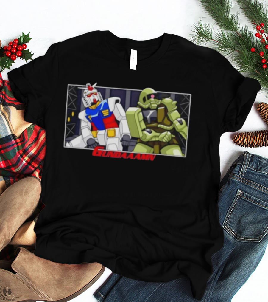 Gundaaamn Robots Anime Mecha Showdown T-Shirt