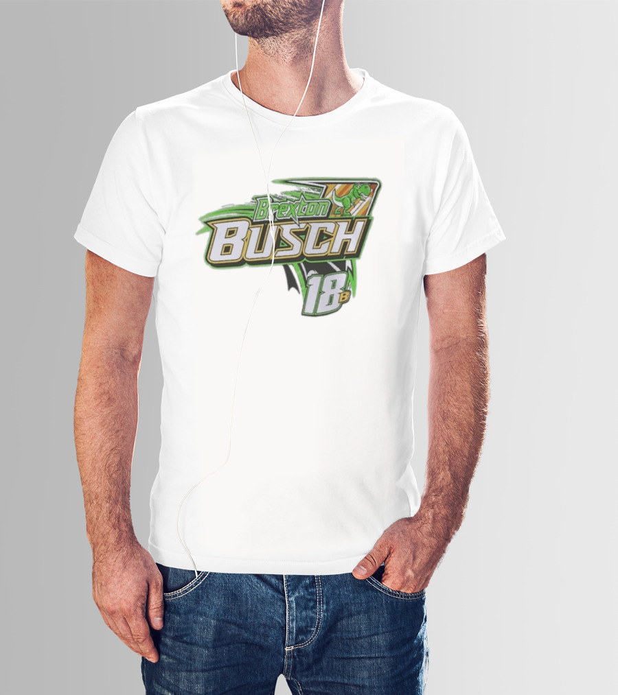 Brexton Busch 18B Dinosaur Racing T-Shirt