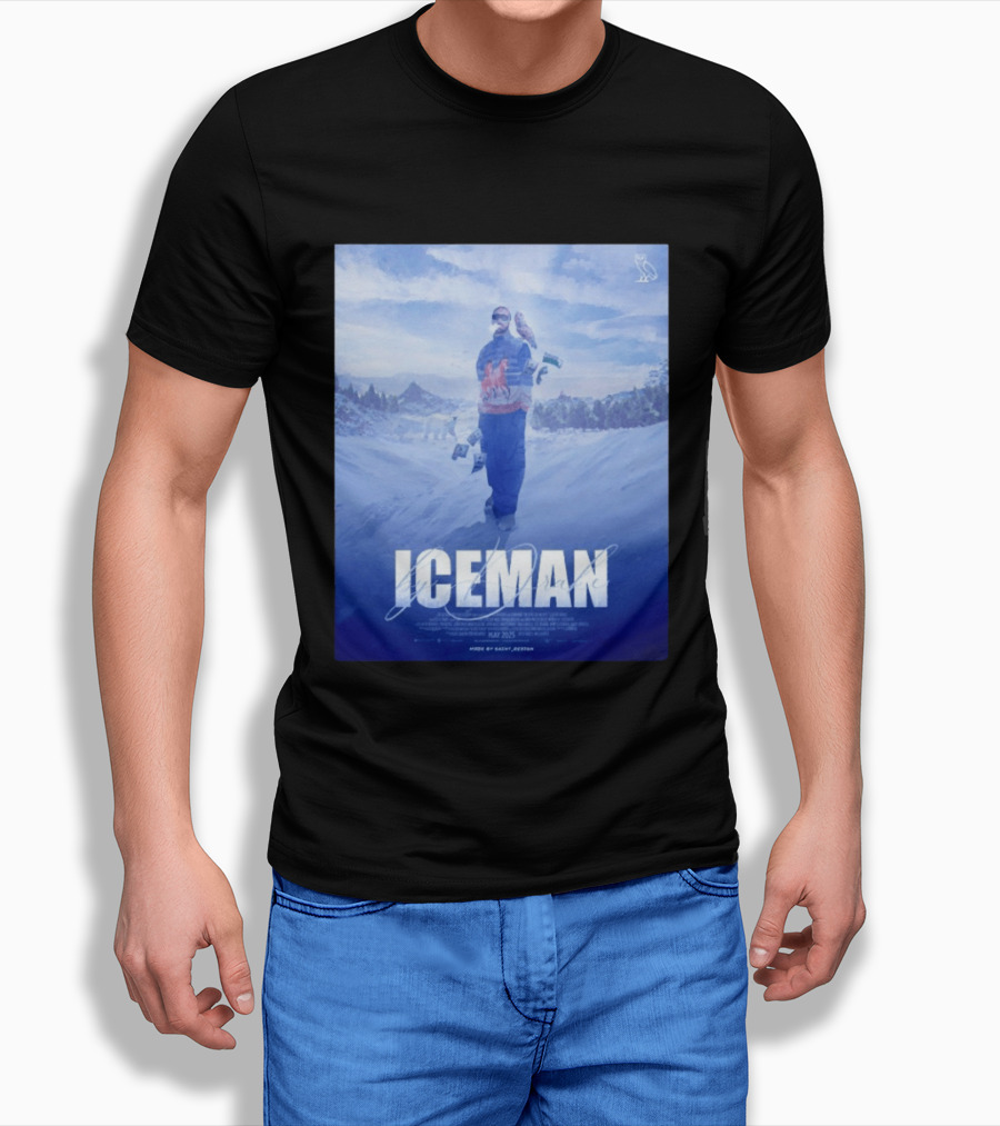 ICEMAN By Drake Featuring Saint Justin OVO Collaboration 2025 Winter Snowy Landscape T-Shirt
