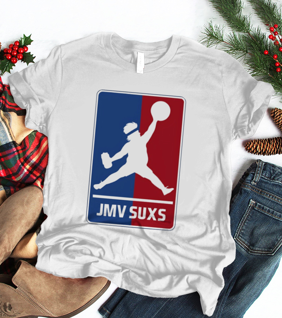 JMV SUXS MLB Jumpman Overweight Baseball Pitcher T-Shirt