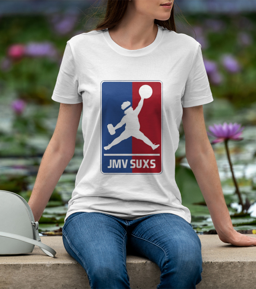JMV SUXS MLB Jumpman Overweight Baseball Pitcher T-Shirt