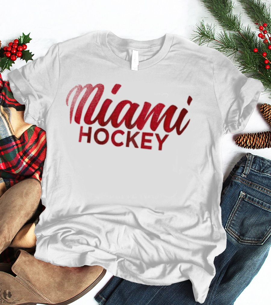 Miami RedHawks Hockey Brick Street T-Shirt
