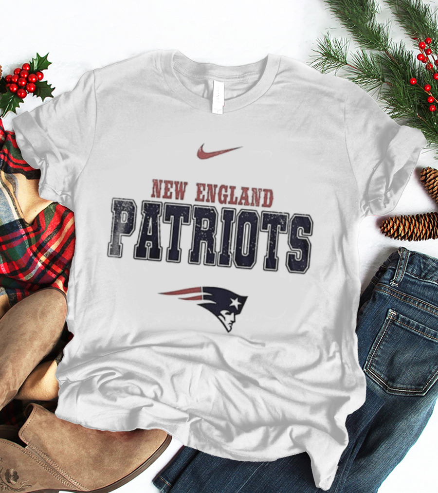 New England Patriots Forever Skull Trucker Nike T-Shirt