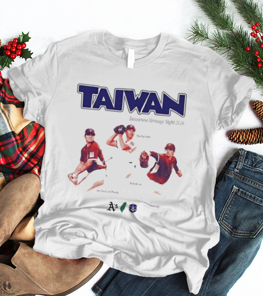 Taiwan Taiwanese Heritage Night 2026 Baseball Event Athletics T-Shirt