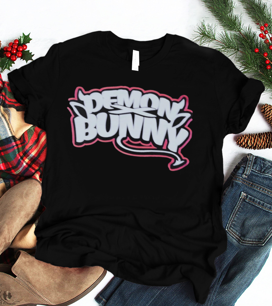 Demon Bunny Devil Horns Tail T-Shirt