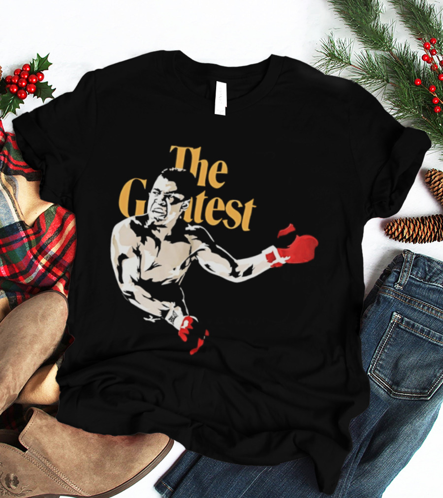 The Greatest Muhammad Ali Red Gloves Boxer T-Shirt