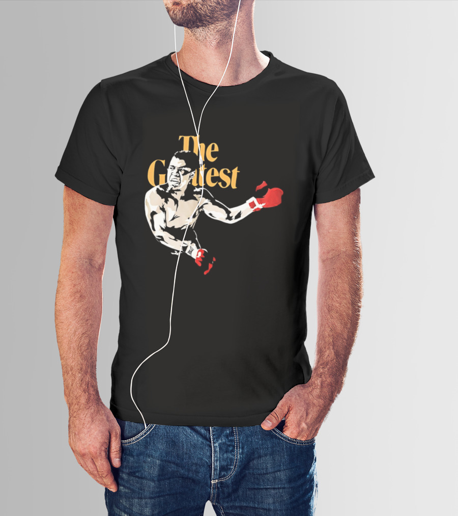 The Greatest Muhammad Ali Red Gloves Boxer T-Shirt