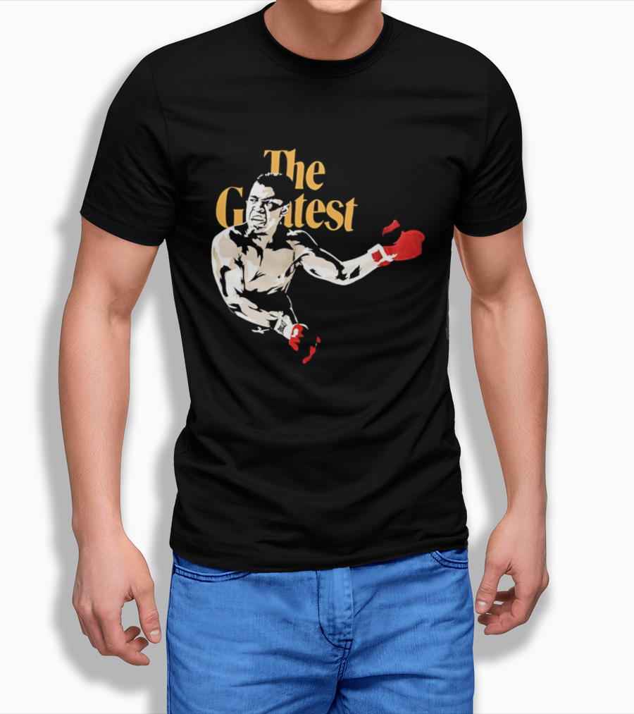 The Greatest Muhammad Ali Red Gloves Boxer T-Shirt