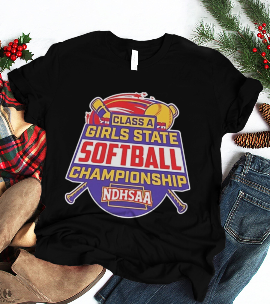Class A Girls State Softball Championship NDHSAA 2026 Merchandise T-Shirt