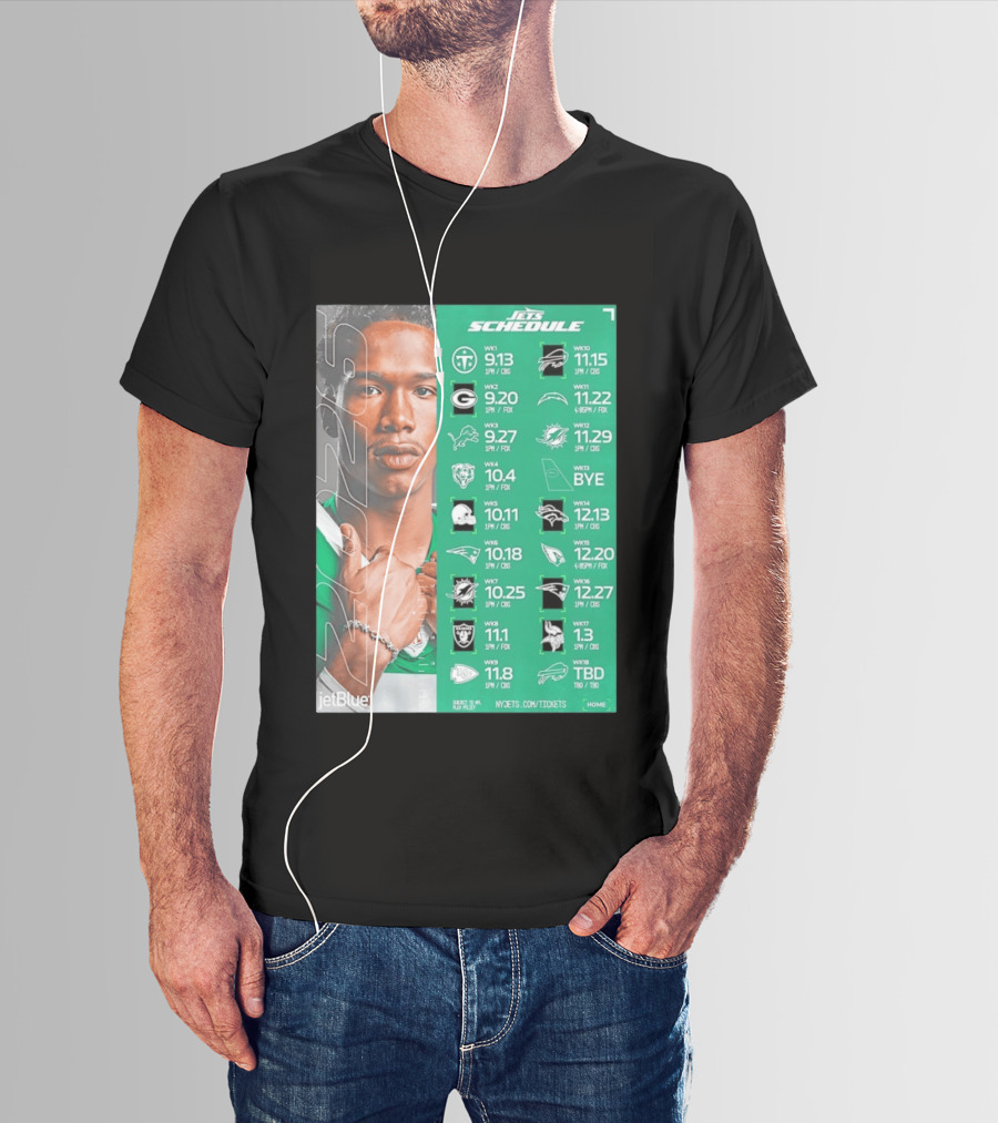 New York Jets 2026 Schedule NFL Matchups And Dates T-Shirt