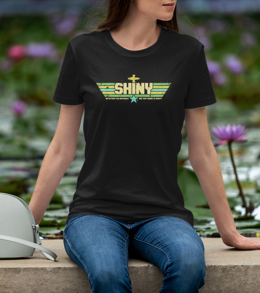 Shiny We've Done The Impossible And That Makes Us Mighty Retro Airplane Star T-Shirt