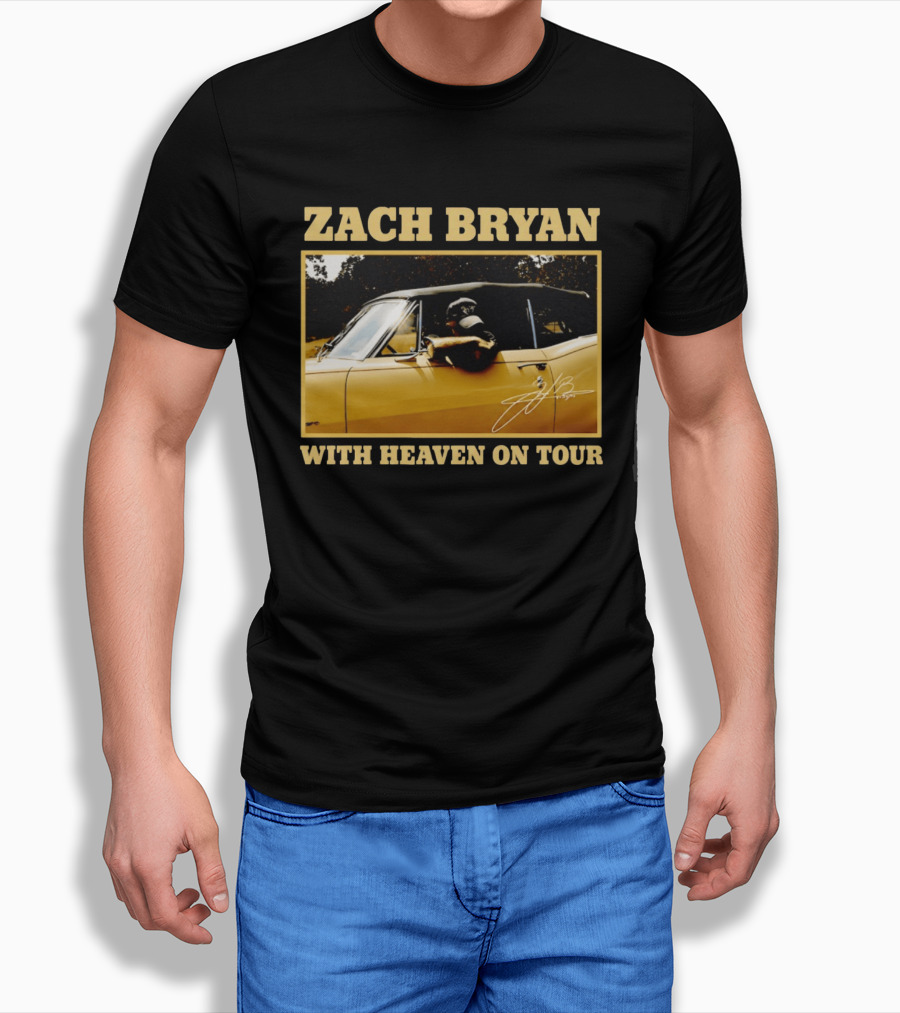 Zach Bryan With Heaven On Tour 2026 Signature Convertible T-Shirt