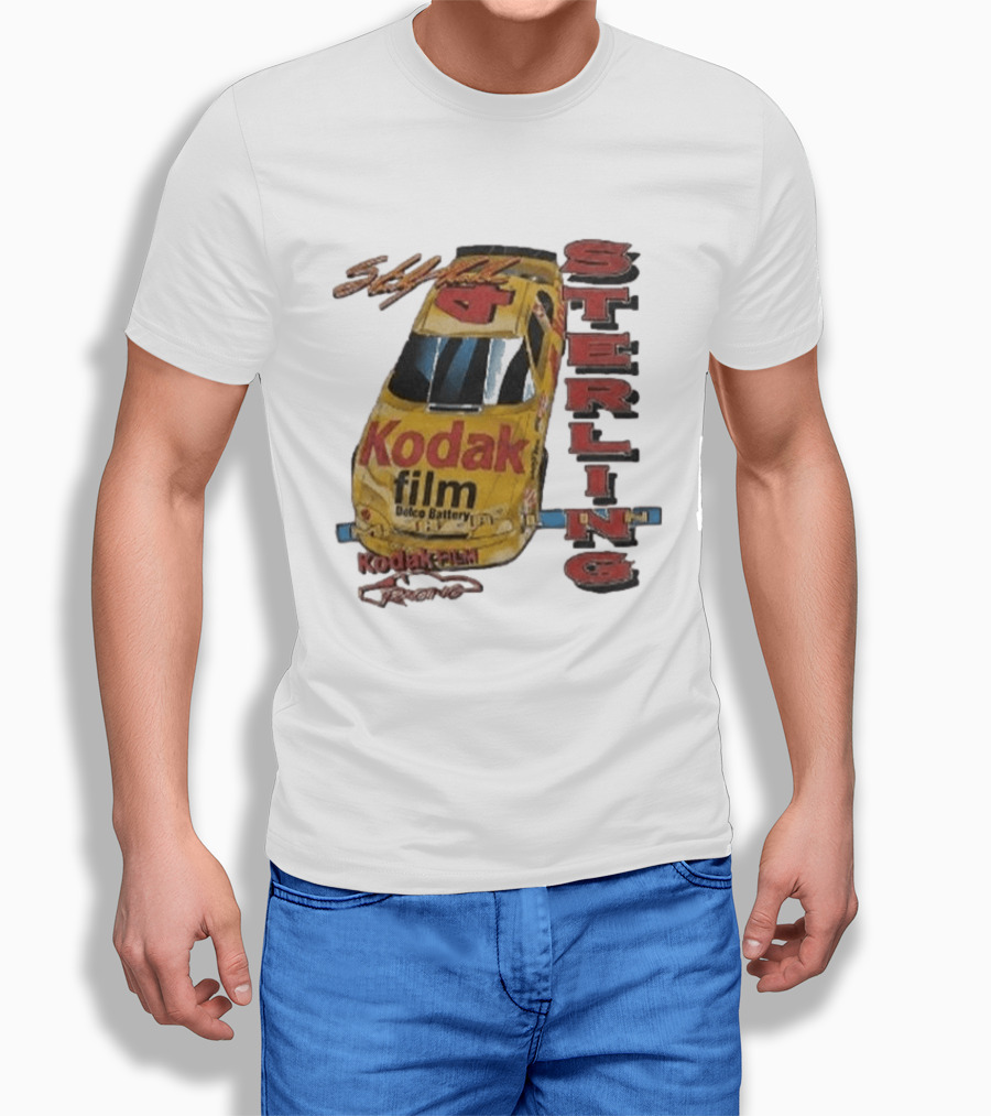 AJ Dillon Kodak Racing Sterling Marlin Kodak Film Delco Battery Car T-Shirt