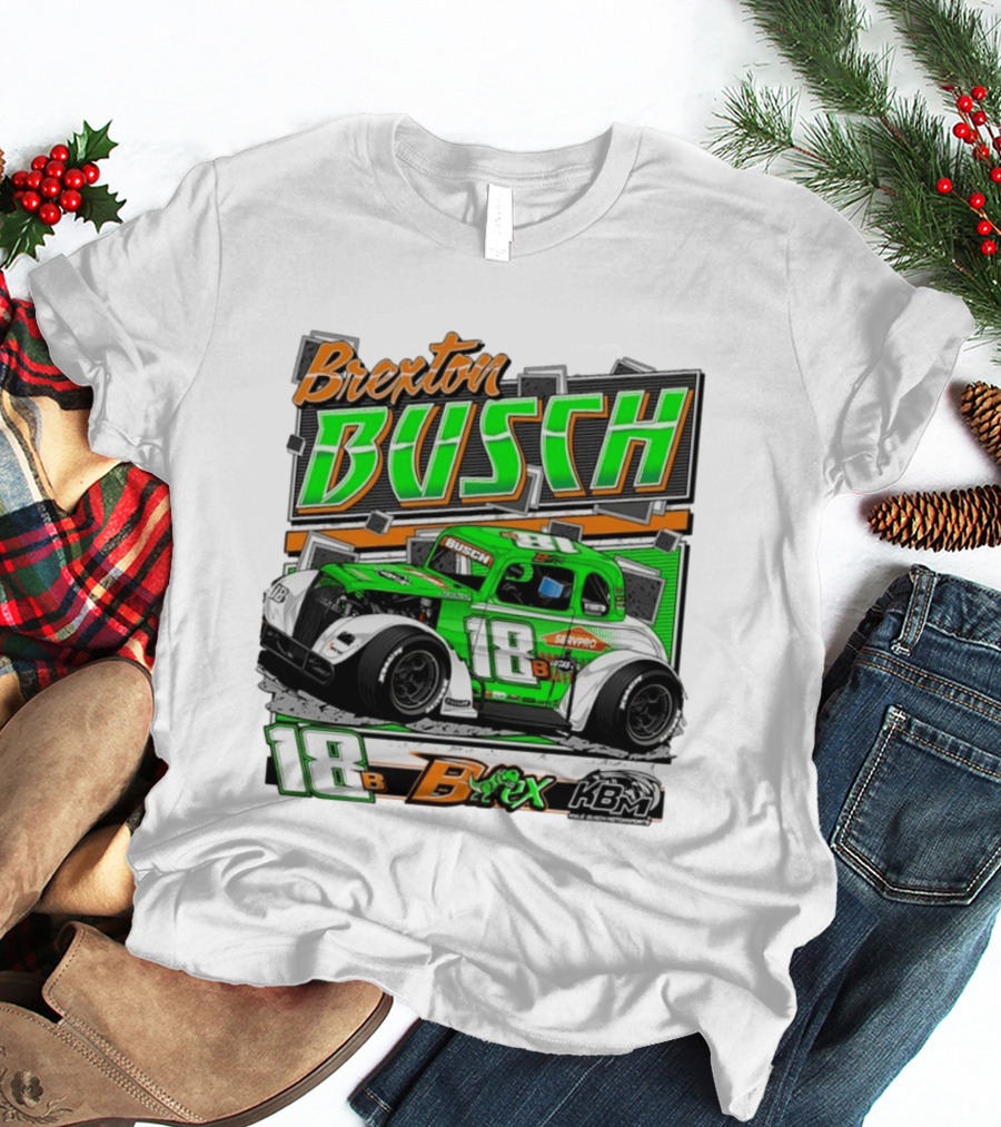 Brexton Busch 18 B Rex KBM Race Car Graphic 2026 T-Shirt