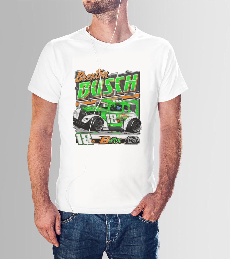 Brexton Busch 18 B Rex KBM Race Car Graphic 2026 T-Shirt