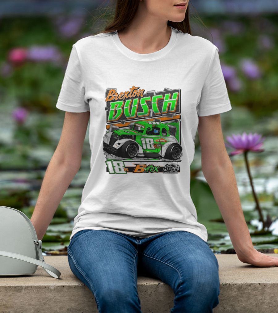 Brexton Busch 18 B Rex KBM Race Car Graphic 2026 T-Shirt