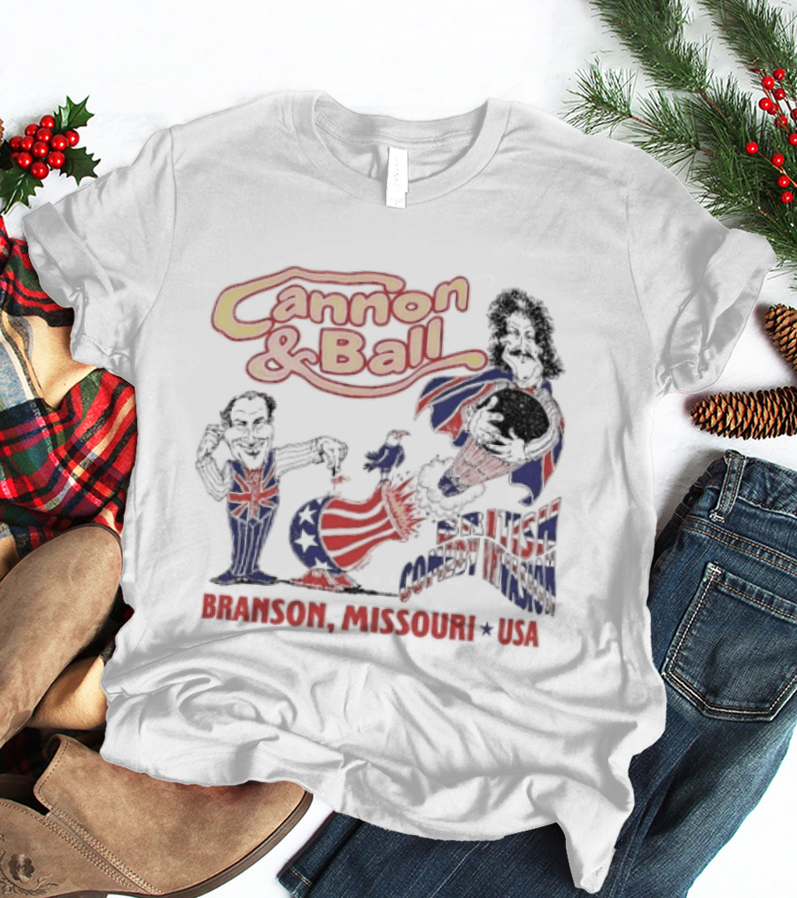 Cannon And Ball Branson Missouri USA British Comedy T-Shirt