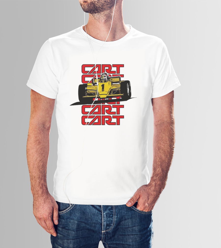 CART Racing Number 1 Yellow Formula Motorsport Classic Car T-Shirt