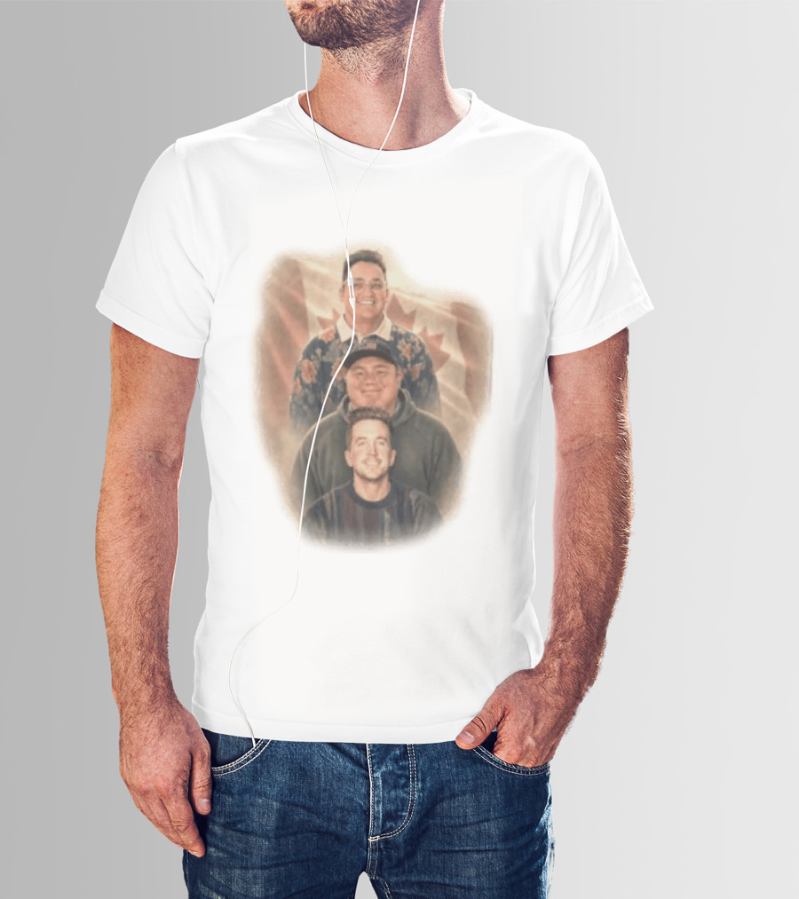 David Spencer Devin Trio Portrait Canadian Flag T-Shirt