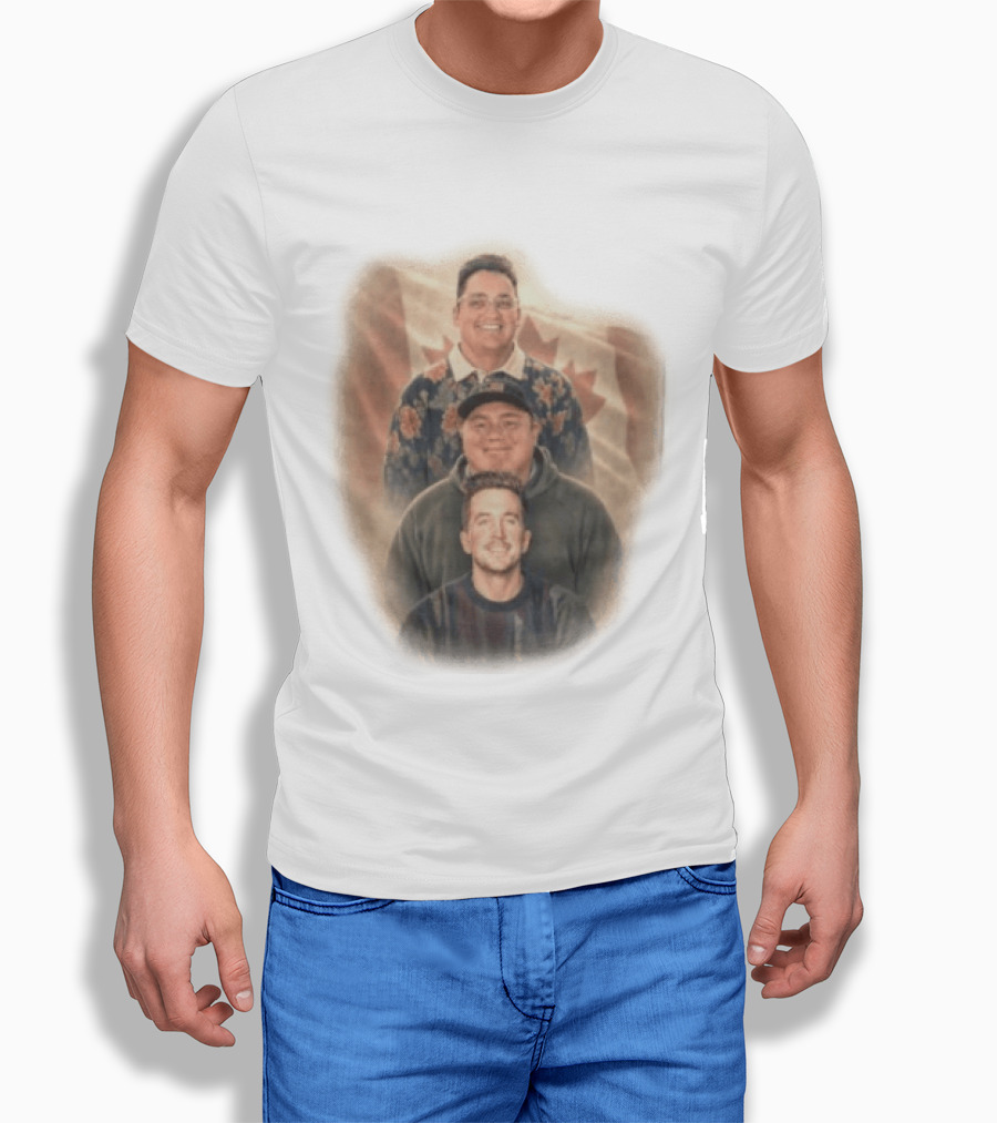 David Spencer Devin Trio Portrait Canadian Flag T-Shirt