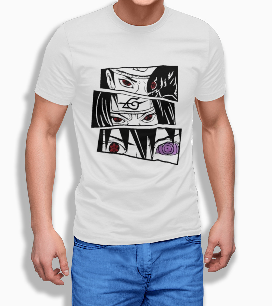Uchiha Itachi Sasuke Sharingan Rinnegan Eyes Anime Trends 2026 T-Shirt