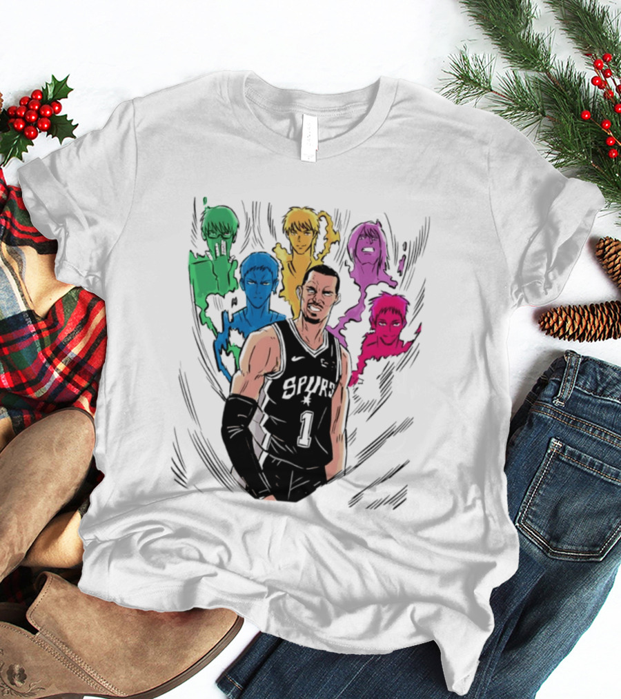 San Antonio Spurs Generation Of Miracles Anime Basketball T-Shirt