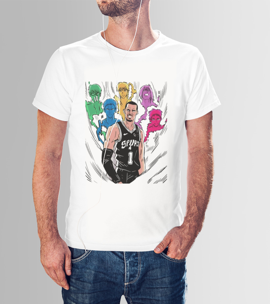San Antonio Spurs Generation Of Miracles Anime Basketball T-Shirt