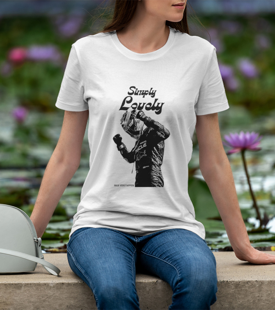 Simply Lovely Max Verstappen Racing Celebration Pose T-Shirt