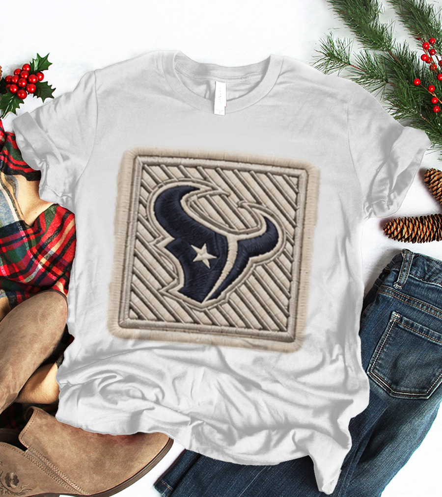 Texans 2026 Training Camp Hat Navy Bull Star Embroidery Patch T-Shirt
