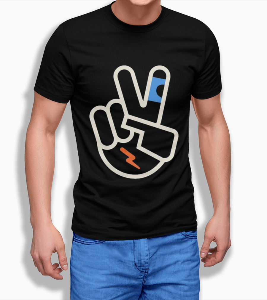 OKC Thunder Shai Gilgeous Alexander Peace Sign Celebration T-Shirt