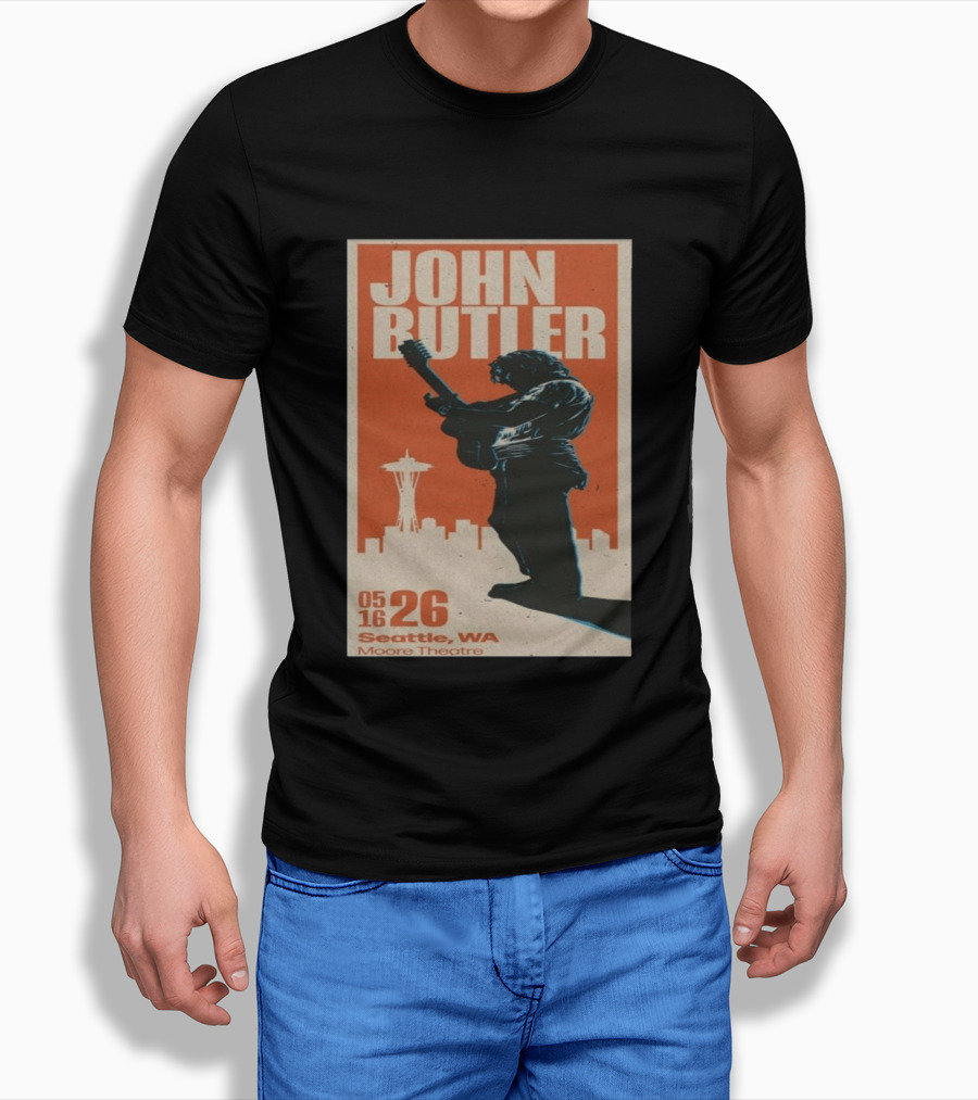 John Butler Live At Moore Theatre Seattle WA May 16 2026 T-Shirt