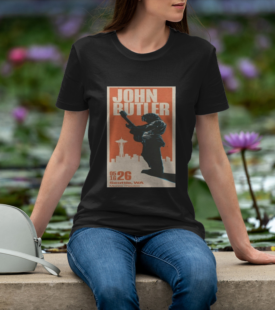 John Butler Live At Moore Theatre Seattle WA May 16 2026 T-Shirt