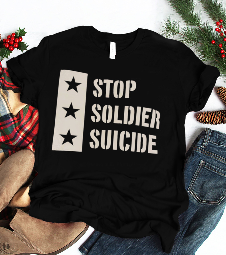 Stop Soldier Suicide Three Star T-Shirt