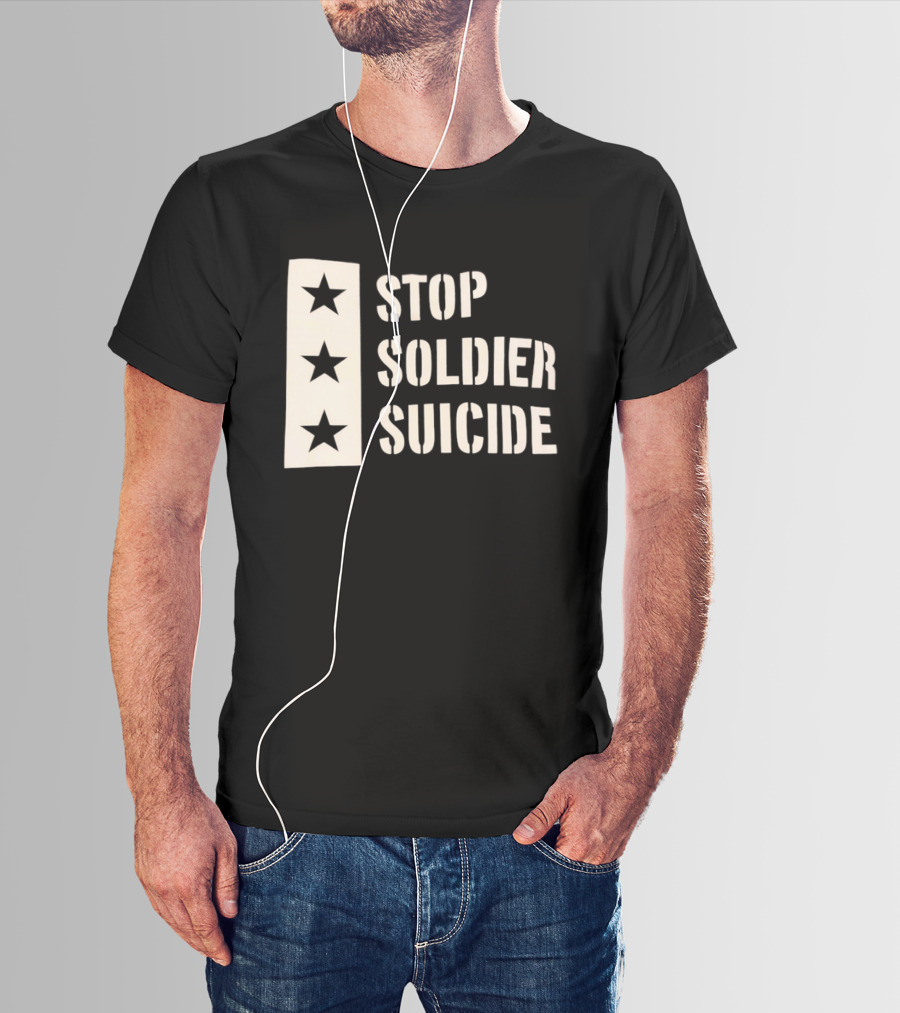 Stop Soldier Suicide Three Star T-Shirt