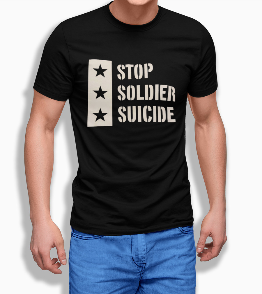 Stop Soldier Suicide Three Star T-Shirt