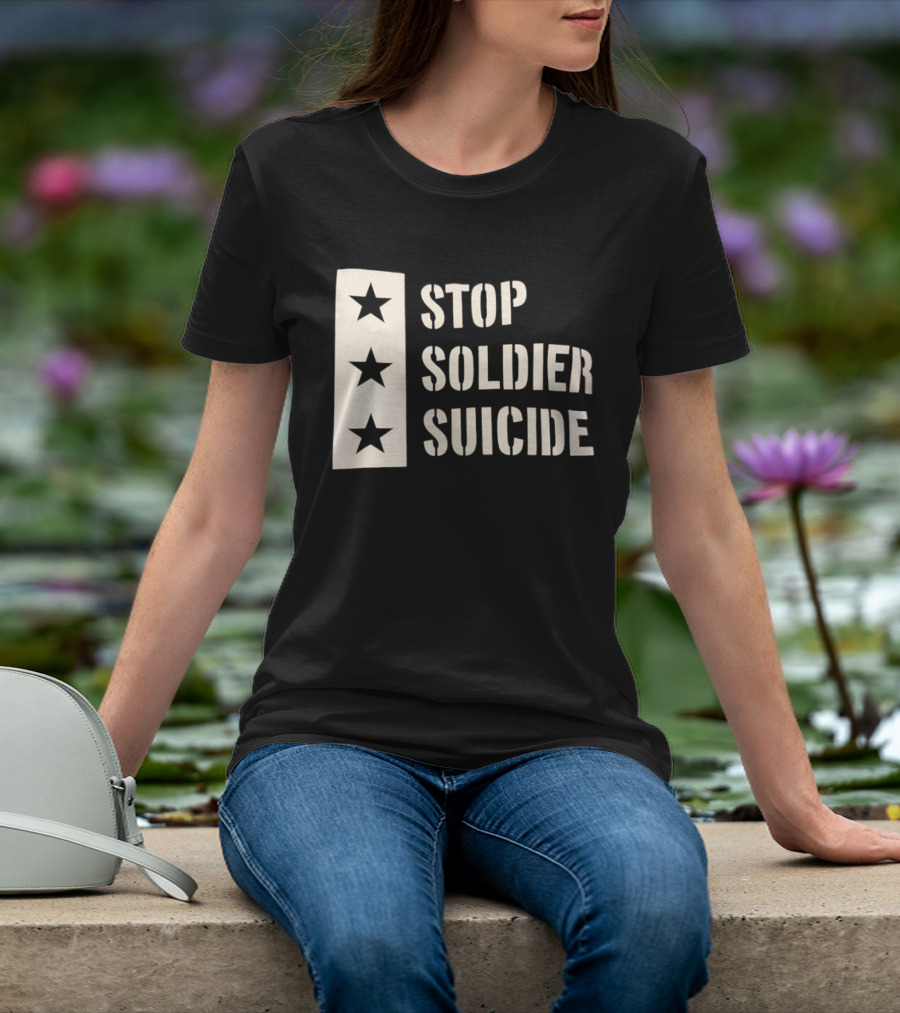 Stop Soldier Suicide Three Star T-Shirt