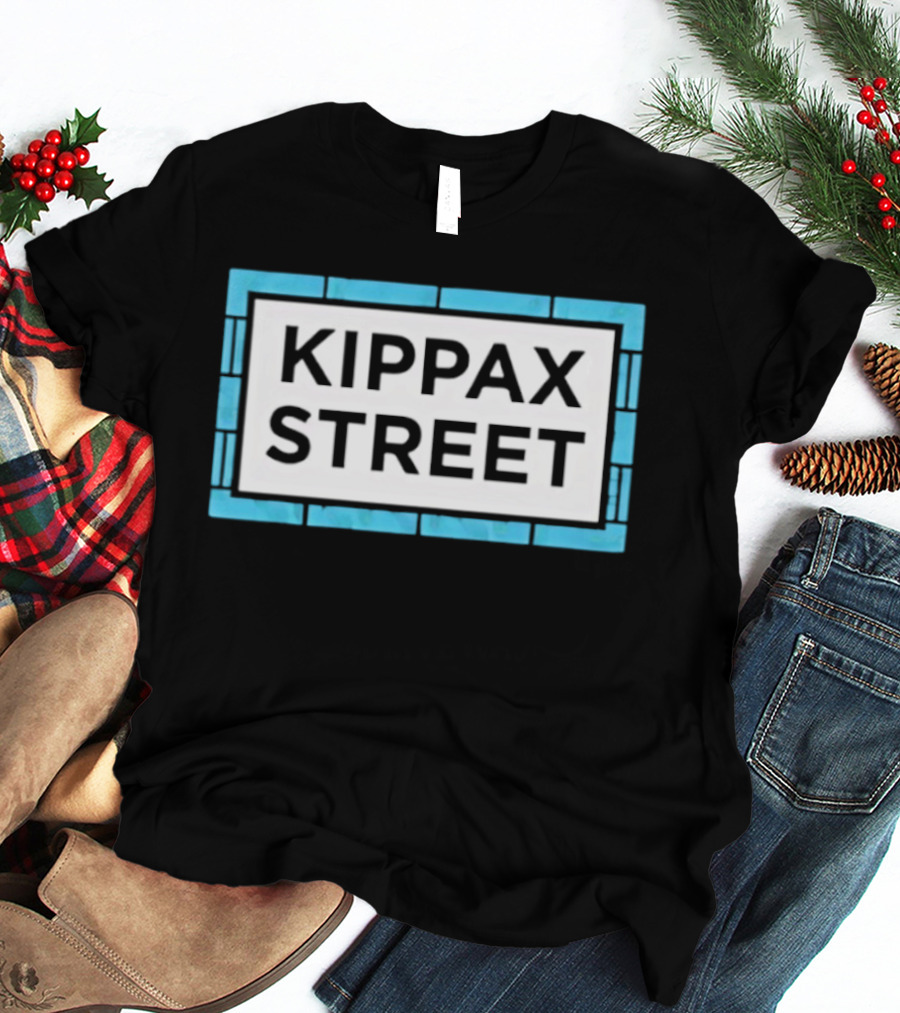 Kippax Street Sign Blue Brick T-Shirt