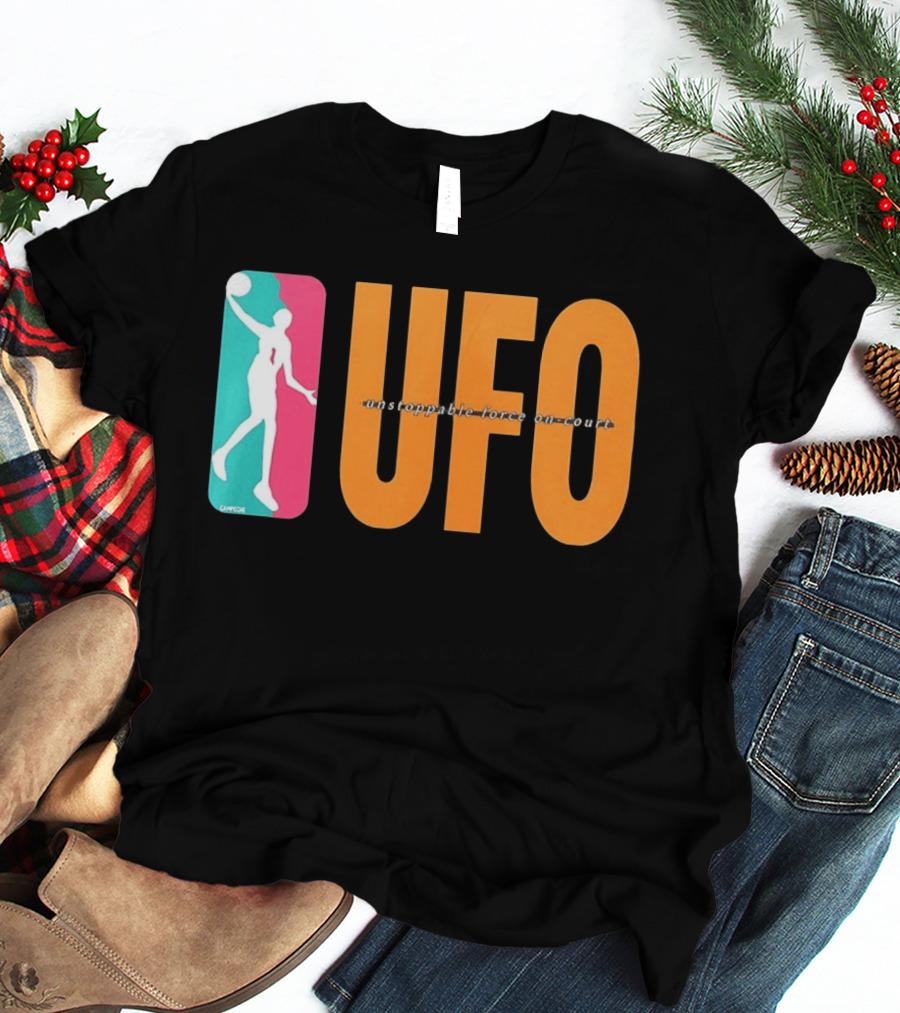 UFO Unstoppable Force On Court San Antonio Spurs T-Shirt