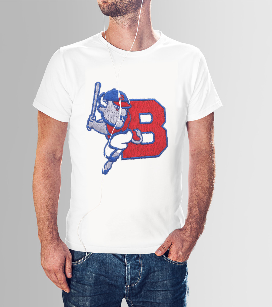 2026 Buffalo Bisons Big League Chew B Logo Baseball Bat Hitting Buffalo Embroidery Hat T-Shirt