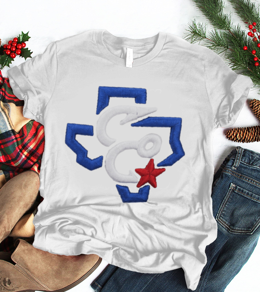2026 Christi Hooks Big League Chew Hat Blue White Red Star Patch T-Shirt