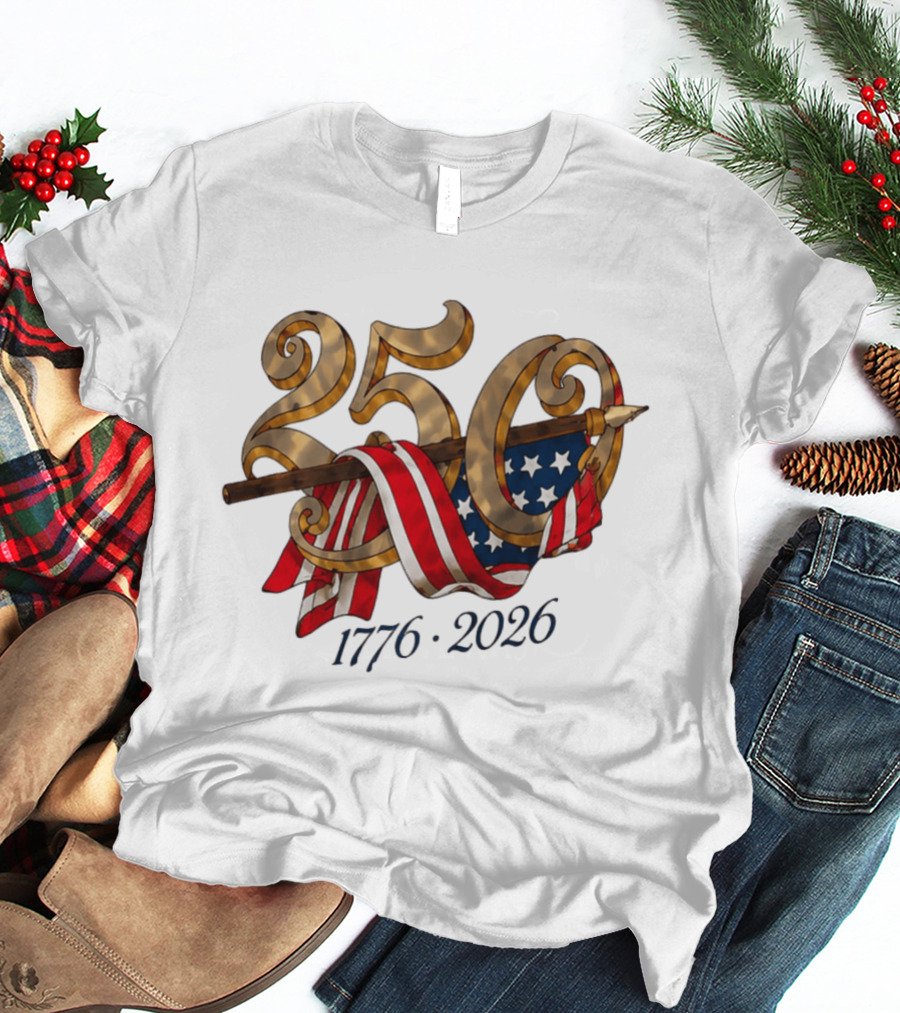 America 250 Years 1776 2026 Dodgers Celebration T-Shirt